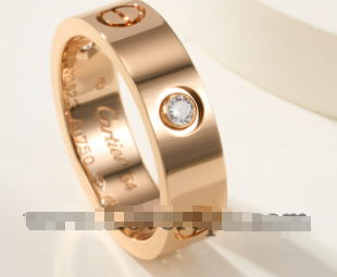 621433344 LOVE Ring Classic Mondel With 3 Diamonds